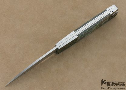 Frank Centofante Custom Knives Fred Harrington Engraved Abalone Tail Lock - Image 5