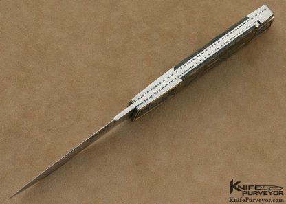 Frank Centofante Custom Knife Jon Robyn Engraved Abalone Side Lock - Image 6