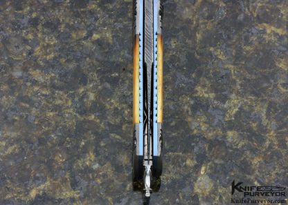 Frank Potter Custom Knife Robert Eggerling Mosaic Damascus Automatic Linerlock - Image 5
