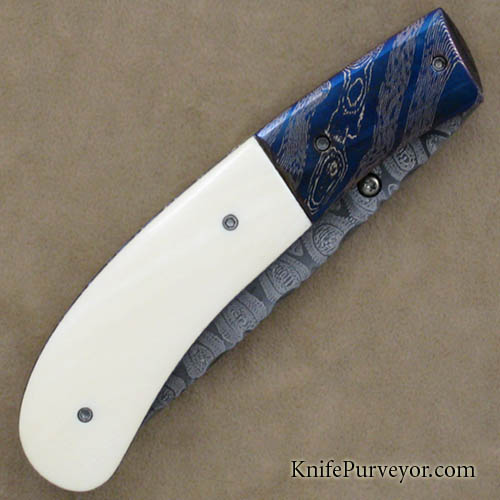 Fred Durio Custom Knife Damascus Linerlock - Image 3