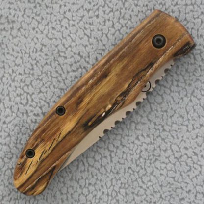 Ralph Freer Custom Knife: Zebrawood Linerlock - Image 2