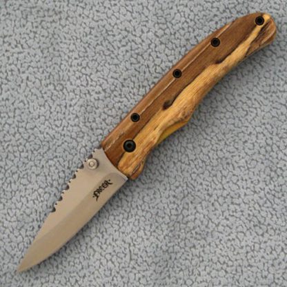 Ralph Freer Custom Knife: Zebrawood Linerlock