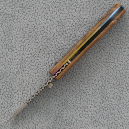 Ralph Freer Custom Knife: Zebrawood Linerlock - Image 3