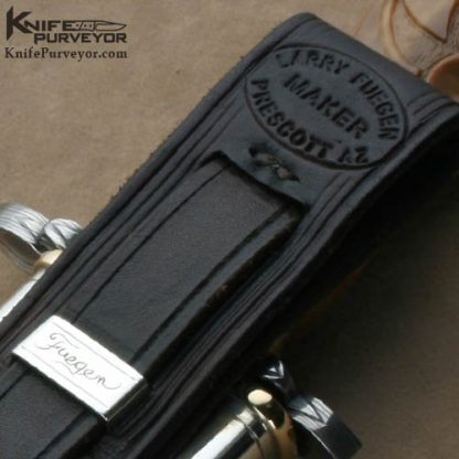 Larry Fuegen Custom Knives Sole Authorship 2007 AKI Carved Art Bowie - Image 12