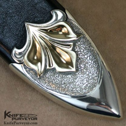 Larry Fuegen Custom Knife Carved Walrus Ivory California Bowie - Image 5
