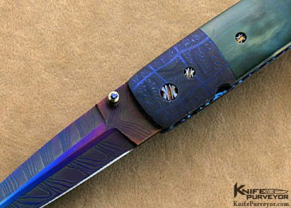 Barry Gallagher Custom Knives  Sole Authorship Mosaic Damascus Liner Lock - Image 2