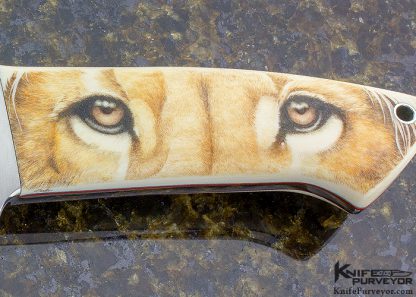 Bob Loveless Custom Knives Set of 3 Gary Williams "Garbo'" Scrimshawed  Double Ground Fighters - Image 8