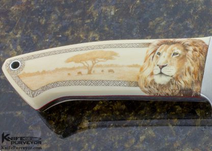 Bob Loveless Custom Knives Set of 3 Gary Williams "Garbo'" Scrimshawed  Double Ground Fighters - Image 11
