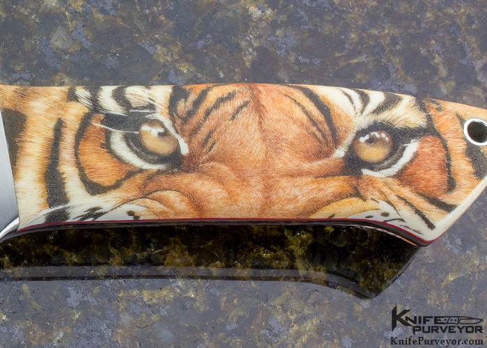 Bob Loveless Custom Knives Set of 3 Gary Williams "Garbo'" Scrimshawed  Double Ground Fighters - Image 14