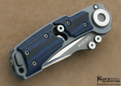 Grant & Gavin Hawk Custom Knife Blue & Black G-10 "TOAD" Toggle Lock - Image 3