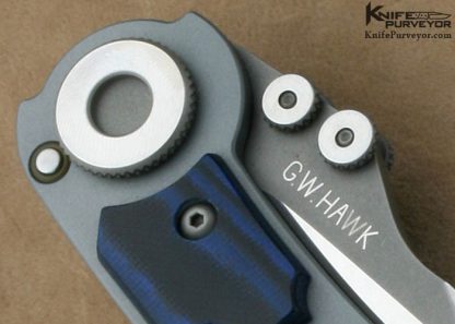 Grant & Gavin Hawk Custom Knife Blue & Black G-10 "TOAD" Toggle Lock - Image 6