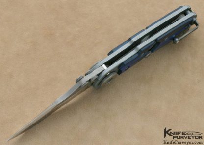 Grant & Gavin Hawk Custom Knife Blue & Black G-10 "TOAD" Toggle Lock - Image 4