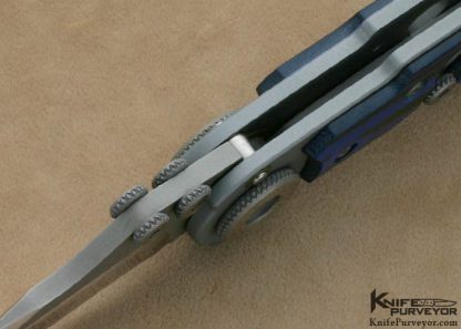 Grant & Gavin Hawk Custom Knife Blue & Black G-10 "TOAD" Toggle Lock - Image 5