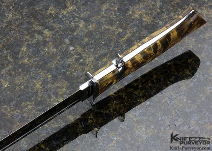 George Herron Custom Knife  Subhilt Fighter Birdseye Maple #017 - Image 5