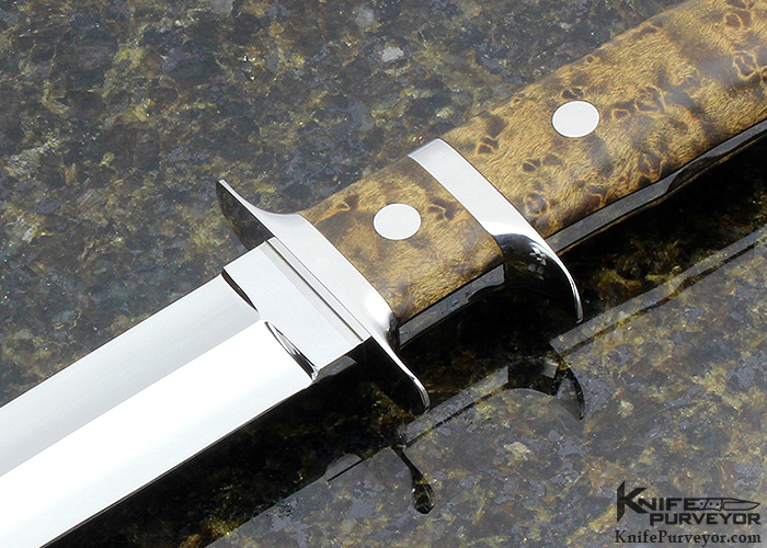 George Herron Custom Knife  Subhilt Fighter Birdseye Maple #017 - Image 2
