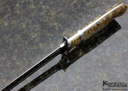 George Herron Custom Knife  Subhilt Fighter Birdseye Maple #017 - Image 4