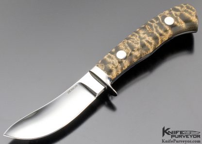 George Herron Custom Knife Curly Maple Semi-Skinner 9459