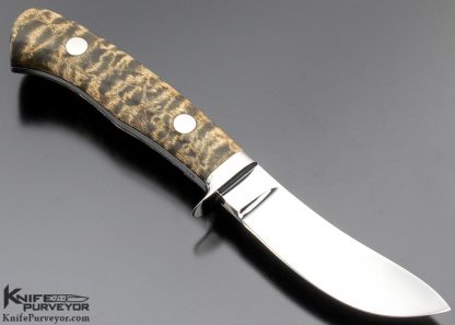 George Herron Custom Knife Curly Maple Semi-Skinner - Image 3