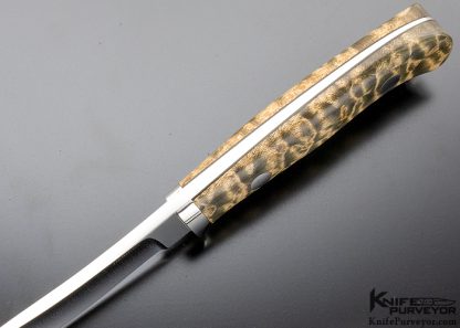 George Herron Custom Knife Curly Maple Semi-Skinner - Image 5