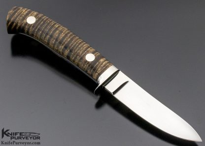 George Herron Custom Knife Model 1 Curly Maple Semi-Skinner - Image 3