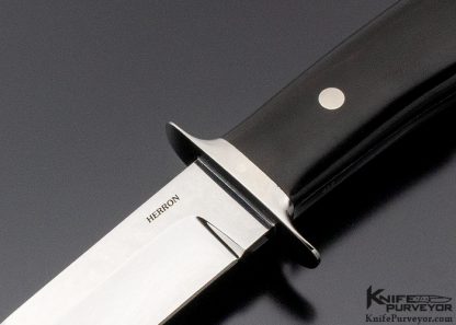 George Herron Custom Knife Ebony Fighter - Image 2