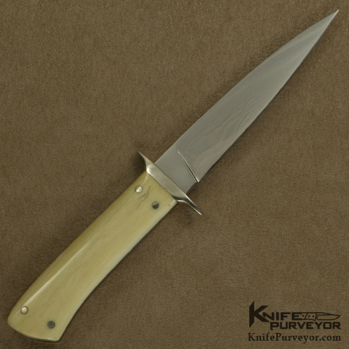 George Herron Custom Knife Early Boot Knife with Pre-ban Ivory Scales - Image 4