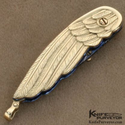 Stephen Olszewski Custom Knives 14Kt Gold "Gold Wing" - Image 3