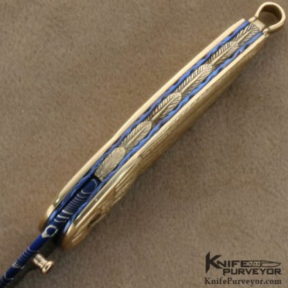 Stephen Olszewski Custom Knives 14Kt Gold "Gold Wing" - Image 4