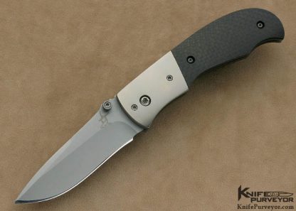 Greg Lightfoot Custom Knife Carbon Fiber & Bead Blasted BG42 "M1" Linerlock