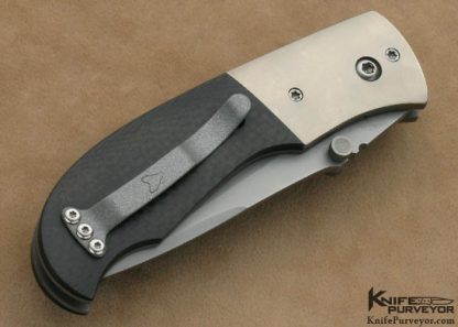 Greg Lightfoot Custom Knives Microtech Collaboration Carbon Fiber Tactical D/A Automatic Linerlock - Image 3