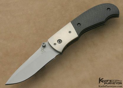 Greg Lightfoot Custom Knives Microtech Collaboration Carbon Fiber Tactical D/A Automatic Linerlock