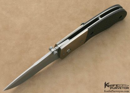 Greg Lightfoot Custom Knives Microtech Collaboration Carbon Fiber Tactical D/A Automatic Linerlock - Image 4
