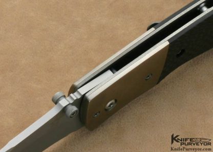 Greg Lightfoot Custom Knives Microtech Collaboration Carbon Fiber Tactical D/A Automatic Linerlock - Image 5
