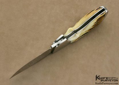 Rendon Griffen Custom Knife Stag Lockback Folder - Image 6