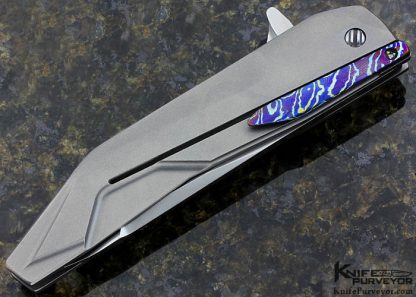 GTC Custom Knife Titanium Frame Lock Flipper - Image 3