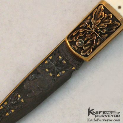 H.H. Frank Custom Knife 14Kt Gold  Caper - Image 2
