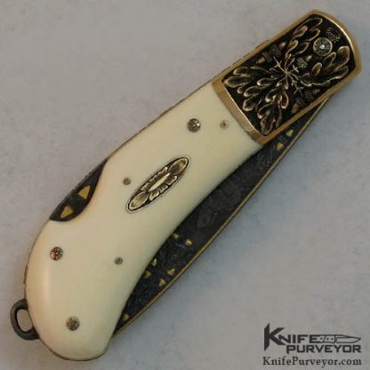 H.H. Frank Custom Knife 14Kt Gold  Caper - Image 3