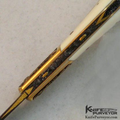 H.H. Frank Custom Knife 14Kt Gold  Caper - Image 5