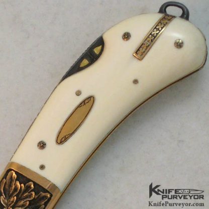 H.H. Frank Custom Knife 14Kt Gold  Caper - Image 4