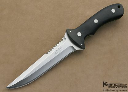 Ed Halligan Custom Knife Black Micarta Seal Knife