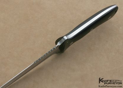 Ed Halligan Custom Knife Black Micarta Seal Knife - Image 3