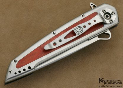 Jeff Harkins Custom Knife Pink Ivory "The Torrent" Omega Flipper - Image 3