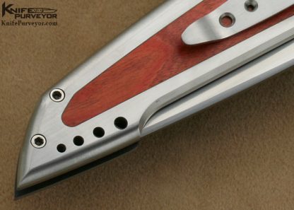 Jeff Harkins Custom Knife Pink Ivory "The Torrent" Omega Flipper - Image 5