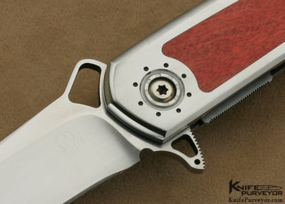 Jeff Harkins Custom Knife Pink Ivory "The Torrent" Omega Flipper - Image 2
