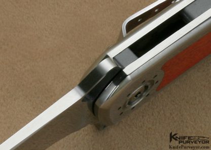 Jeff Harkins Custom Knife Pink Ivory "The Torrent" Omega Flipper - Image 7