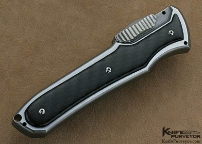 Jeff Harkins Custom Knives Carbon Fiber  "Q" OTF Automatic - Image 3