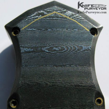 Jeff Harkins Custom Knife 24Kt Gold Inlayed Jerry Rados Damascus Triton - Image 6