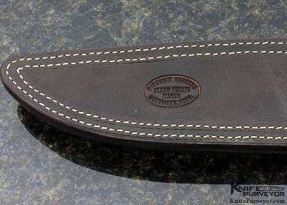 Harvey McBurnette Custom Knife Sole Authorship Engraved Polished Horn with Mirror Polished 440C Steel - Image 8