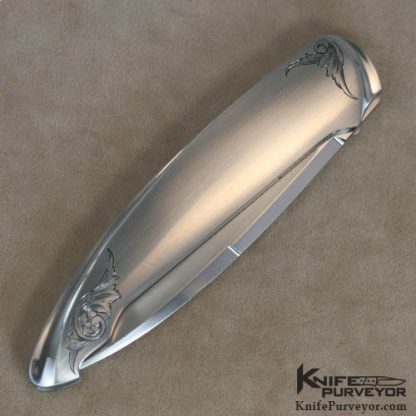 Tim Herman Custom Knife Sole Authorship Engraved Sliver Automatic - Image 3