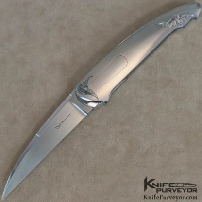 Tim Herman Custom Knife Sole Authorship Engraved Sliver Automatic